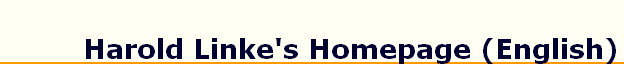 Harold Linke's Homepage (English)