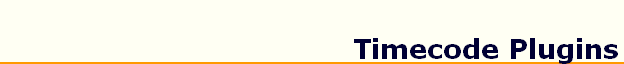 Timecode Plugins